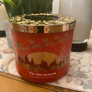 🔥⬇️ NWT Bath & Body Works ‘Tis the Season 3-Wick Candle